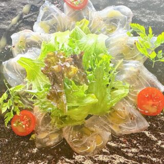 京いたりあんです。 鯛のカルパッチョ