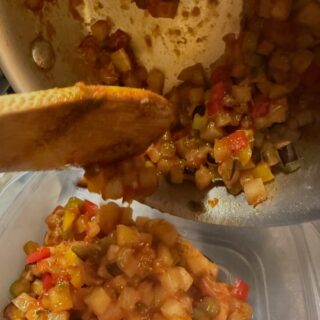 季節野菜のカポナータ 色とりどりの野菜…